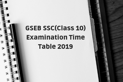 GSEB SSC Time Table 2019
